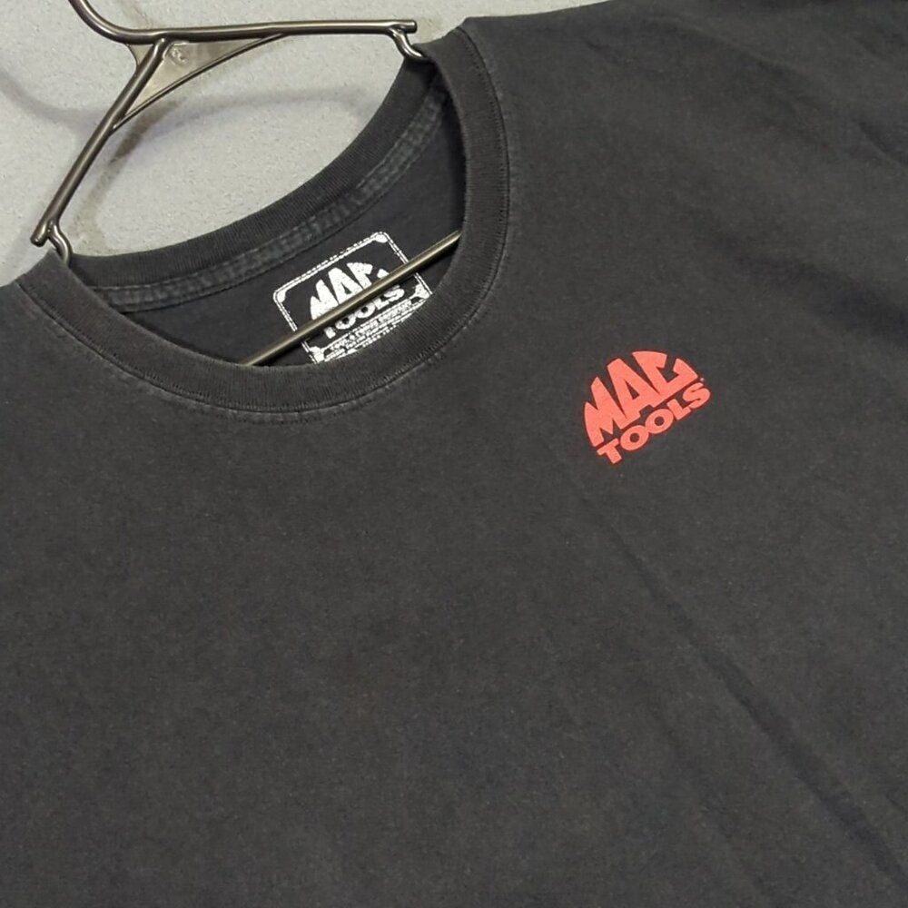 Mac Tools T-Shirt Men's 3XL Black Short Sleeve Tee I Build Muscle In The Garage